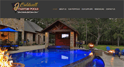 Desktop Screenshot of jcaldwellcustompools.com