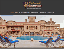 Tablet Screenshot of jcaldwellcustompools.com